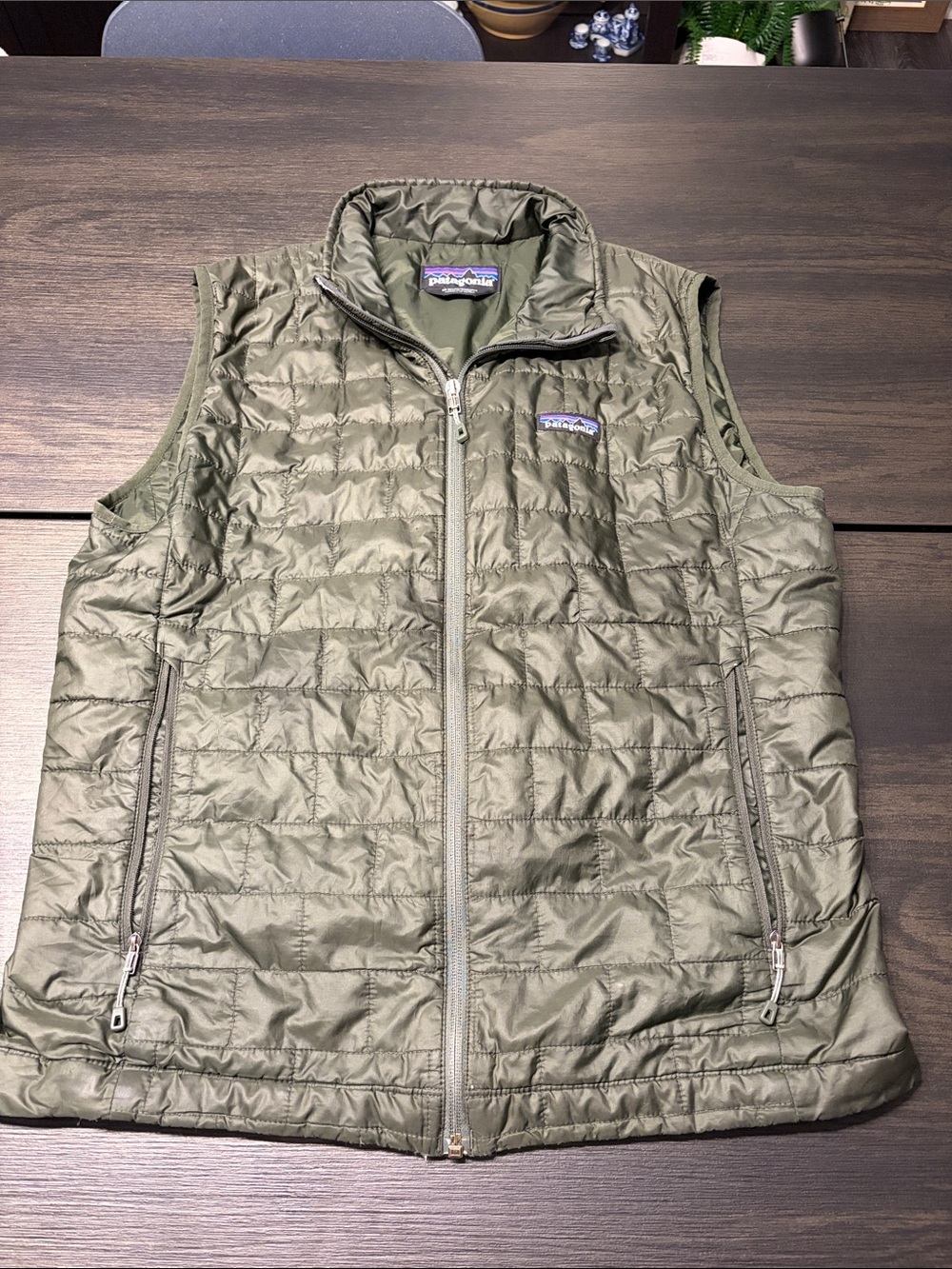 Patagonia Men's Nano Puff Vest Basin Green Size M